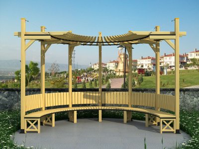 PRG-24 Yarımdaire Pergola 4x2